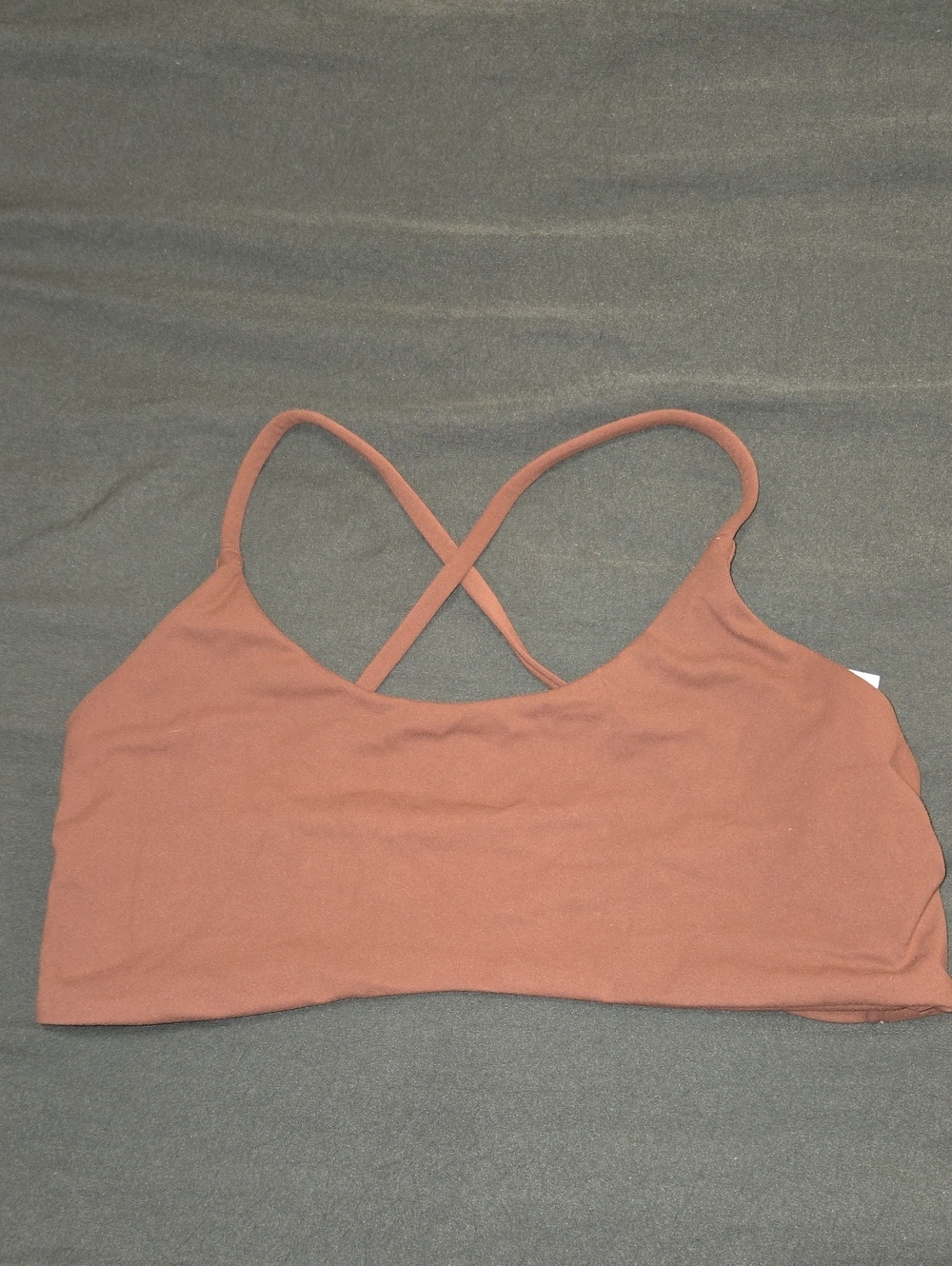 Brown Crossback Bra